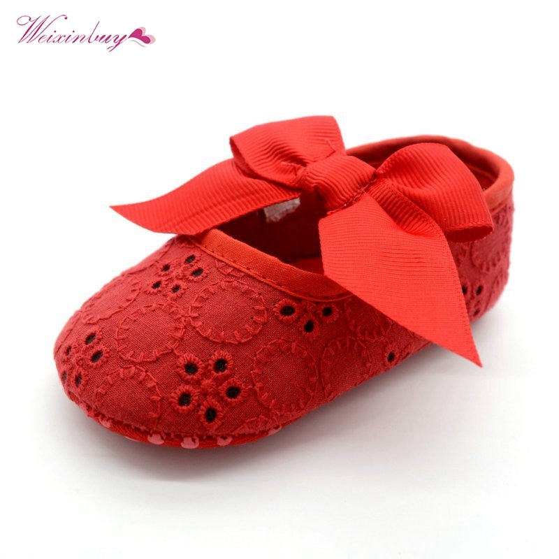 Baby Girl Bowknot Lace Shoes