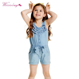 Girl's Denim Romper